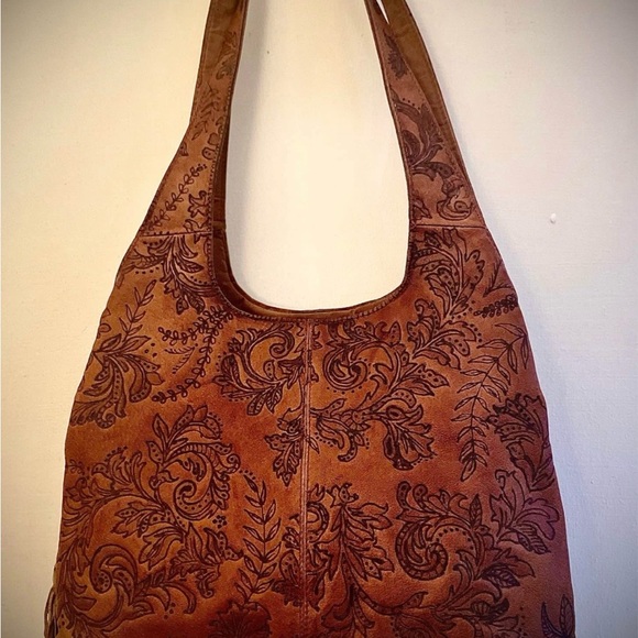 Brown Floral Patterned Women\'s Bag